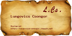 Lungovics Csongor névjegykártya
